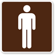 Men Rest Room Accommodation Services Sign Symbol