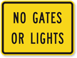 No Gates Or Lights - Traffic Sign