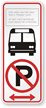 Bi-Directional No Parking (Symbol) Sign