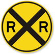 Railroad Crossing   Traffic Sign