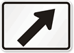Right Arrow Symbol - Route Marker Sign