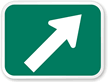 Right Arrow Route Marker Sign Symbol 
