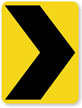 Chevron Alignment Symbol (Right) - Traffic Sign