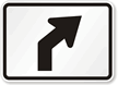 Right Curve Symbol - Route Marker Sign