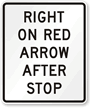 Right On Red Arrow After Stop Traffic Sign