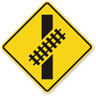 Skewed Crossing Symbol - Traffic Sign