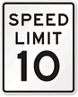 MUTCD  Compliant Speed Limit Sign