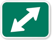 Right Arrow Two-Direction Symbol Traffic Sign