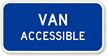 Van Accessible Traffic Sign
