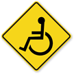 Wheelchair Symbol   Traffic Sign