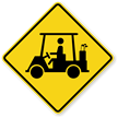Golf Cart Symbol   Traffic Sign