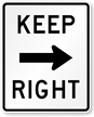 Keep Right Road Traffic Sign Symbol