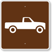 Pick up Trucks, MUTCD Guide Sign for Campground