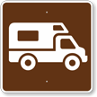 Recreational Vehicle Site, MUTCD Campground Guide Sign