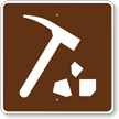 Rock Collecting, MUTCD Guide Sign for Campground