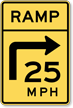 Combination Horizontal Alignment / Advisory Ramp Speed   Turn