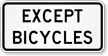 Except Bicycles