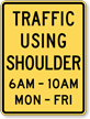 Traffic Using Shoulder with Time