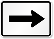 One Direction Arrow Symbol   Route Marker Sign