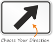 Arrow Symbol - Route Marker Sign