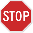 Stop Road Traffic Regulatory Sign