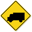 Truck Crossing   Traffic Sign