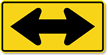 Two Direction (Large Arrow Symbol)   Traffic Sign