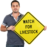Watch For Livestock Signs