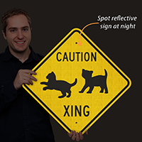Warning: Wildlife Crossing Sign