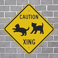 Wildlife Crossing Caution Sign
