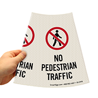 No Pedestrian Traffic Sign