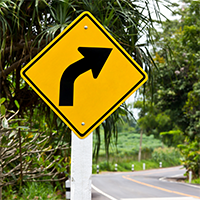 Right Curve Symbol - Traffic Signs