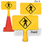 Pedestrian Crossing ConeBoss Sign
