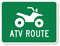 ATV Route Sign