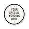 Customizable Circle Black Template Parking Sign
