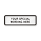 Customizable Horizontal Black Template Parking Sign