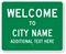 Custom Welcome To City Sign