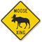 Moose Xing Sign