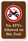 No ATVs Campground Park Sign (with Graphic)