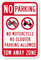 No Motorcycle and No Scooter Parking Allowed Sign