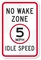 No Wake Zone - Idle Speed Sign