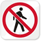 Pedestrian Symbol Sign