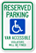 Van Accessible Sign with Wheelchair Graphic