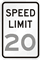 Custom Speed Limit 12 in. x 18 in. Parking Sign