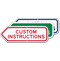 Add Your Custom Instructions Left Arrow Sign