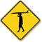 Boy Surfer Symbol Crossing Sign