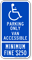 California Combination Handicap Van Accessible Sign