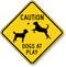 Caution Dogs At Plays Sign