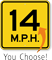 Custom Speed Limit Sign, Choose Own M.P.H