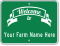 Customizable Welcome To Farm Sign